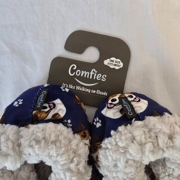 Comfies Jack Russel Terrier Slippers Women's One Size Fits Most NWT - Picture 4 of 9